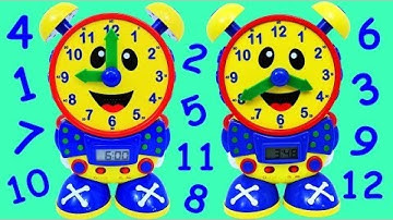 LEARN HOW TO TELL TIME Preschool Educational Toy Learn Numbers, Counting Surprise Toys
