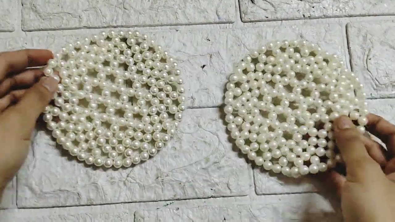 Diy Pearl Bag/ Beaded bag tutorial / WRISTLET BAG