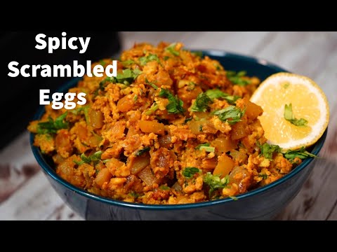 ALOO EGG BHURJI CREAMY amp BUTTERY  SPICY SCRAMBLED EGGS WITH POTATOES  ANDA BHURJI