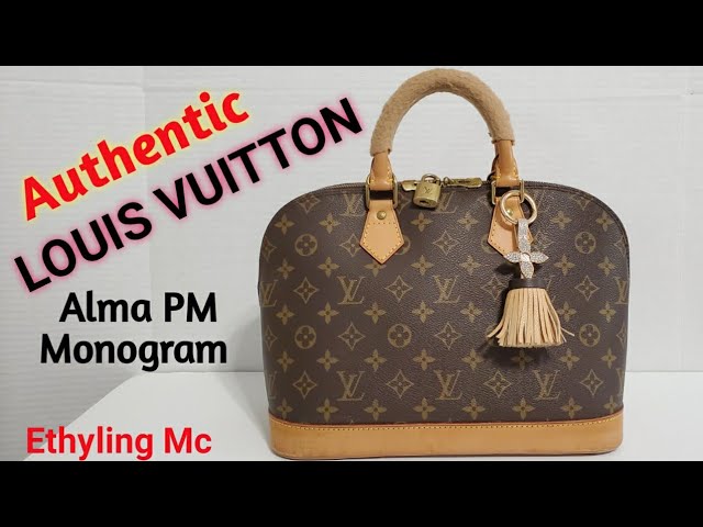 LOUIS VUITTON ALMA HANDBAG PURSE MONOGRAM CANVAS M51130 TH0978