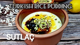 سوتلاش رز بحليب بالفرن على طريقة التركية Baked rice pudding-How to make sutlac Turkish rice pudding