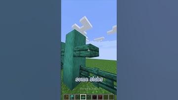 how to build a WALL with BLOCKS YOU WANTED in minecraft!! update 1.20 #shorts