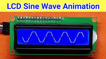LCD Sine Wave animation 1 || LCD Games || Arduino LCD Projects || Arduino LCD Custom Animation