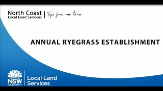 Tips from our Team - Establishing Annual Ryegrass Best Practice