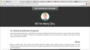 HTML / CSS Speed Coding - Bootstrap Portfolio
