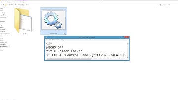 MAKE YOUR OWN FOLDER LOCK WITH NOTEPAD