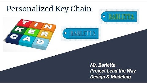 Personalized Key Chain in TinkerCAD