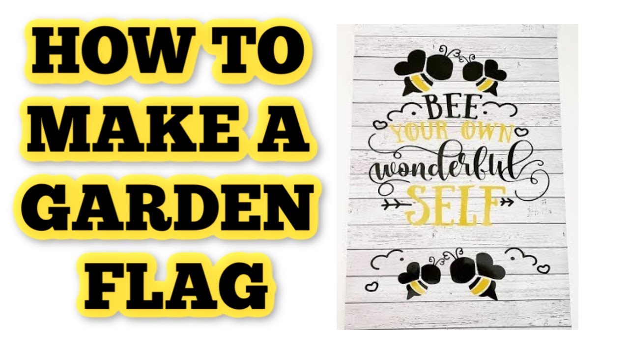 Diy Spring Garden Flag Using Cricut Explore Air 2 Youtube