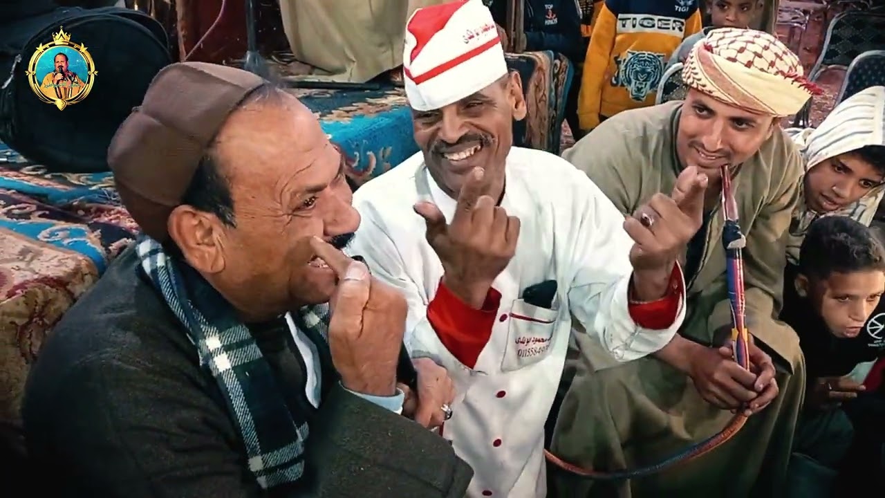 عمدة الفن الشعبي الريس جميل الاسيـوطي شوف عامل في الفرح ايه فرحة عرب بني شقير حفلةكاملة.HD