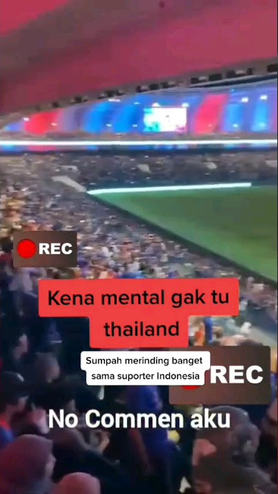 Kompaknya Suporter Indonesia ❤️🇮🇩 no comment