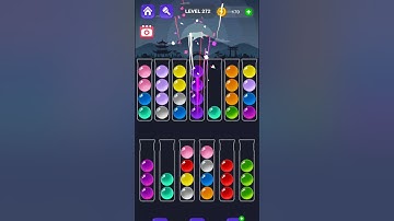 Ball Sort Master Game Level - 272 Without Boosters | Puzzle Game | #entertainment #puzzle #game