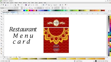 How To Create Menu Card Design  In Coreldraw Tutorial By Zakki Graphics