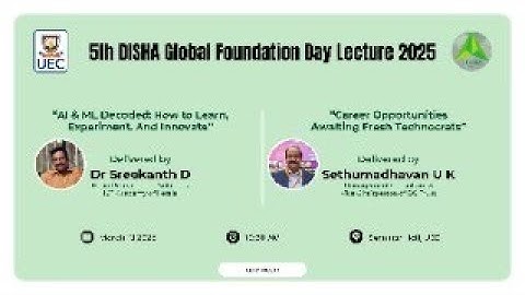 5th DISHA Global Foundation Day Lecture-2025