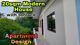 20sqm Modern House Bungalow with terrace | Apartment style and ideas