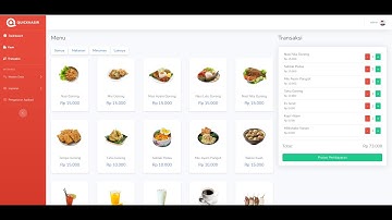 Aplikasi Kasir Kuliner/Restoran Berbasis Website Fitur Lengkap terdapat Role Admin dan Kasir