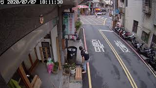 20200707-瑞芳老街ok店-基隆客運788站牌設立停等狀況