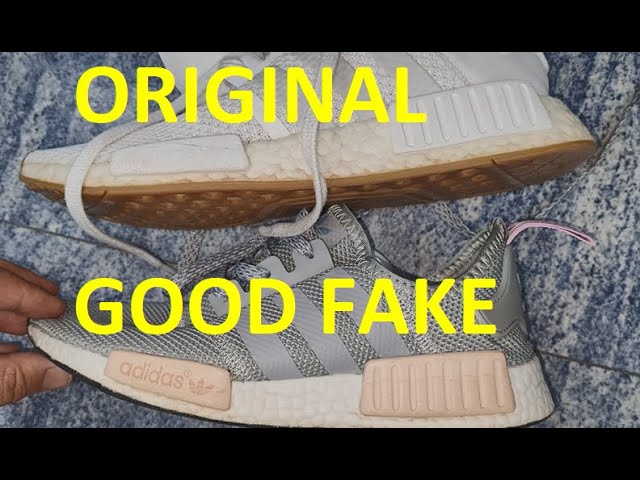 Adidas R1 real vs fake review. to spot good fake adidas nmd sneakers - YouTube