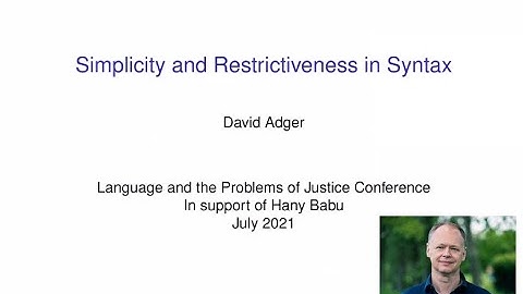 Simplicity and Restrictiveness in Syntax