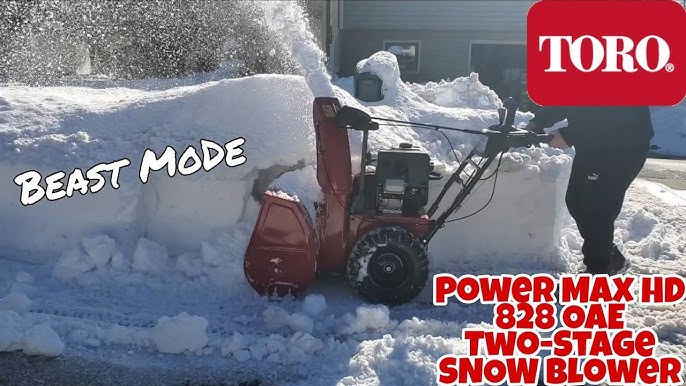 My New Toro Power Max 826 OAE . . . Hot Diggity Dog!