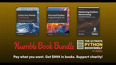 Humble Bundle ~  The Ultimate Python Bookshelf by Packt Book Bundle ~ April 2021 😍💜😍