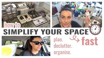 HOW TO SIMPLIFY YOUR SPACE FAST - DECLUTTER & ORGANIZE WITH ME!!! || THE SUNDAY STYLIST