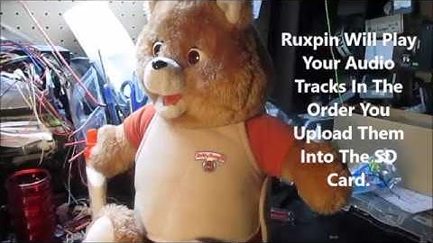 Custom 1985 Teddy Ruxpin Mod -  Animates To Any Audio!