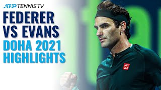 Roger Federer vs Dan Evans: Highlights Of Federer's Return To Tennis! | Doha 2021