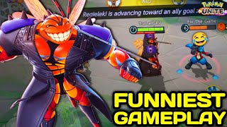 Buzzwole with Funniest Gameplay 😂 Pokemon Unite 