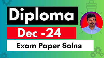 📚 Diploma Maths 2024 Dec Exam  Paper  Solutions 📚 || 20SC01T