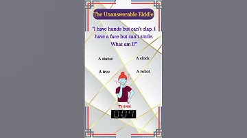 I have hands but can’t clap  I have a face but can’t smile  What am I? #airiddleking  #riddles #gk