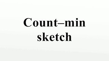 Count–min sketch
