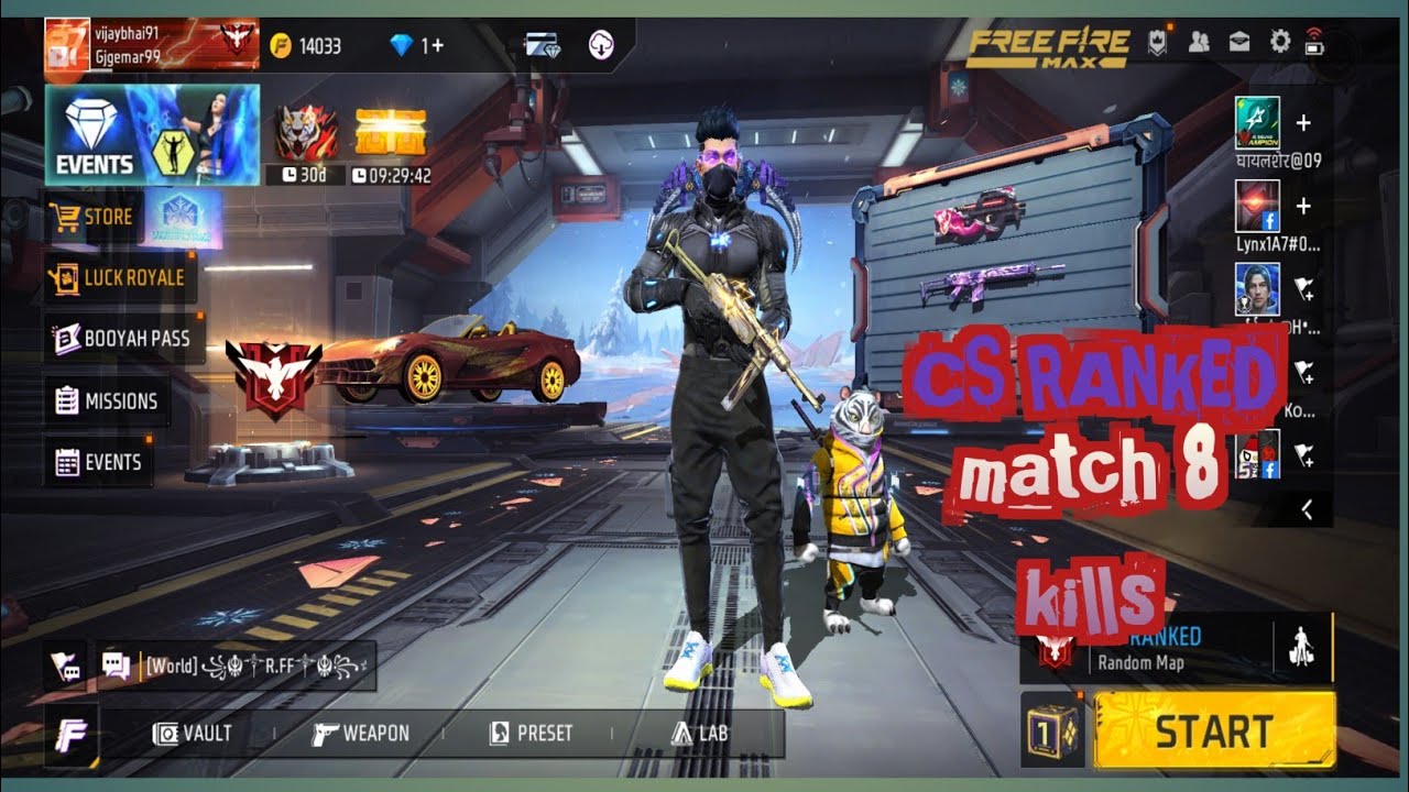 CS RANKED match vijaybhai91 BooyaH match garena free fire - YouTube