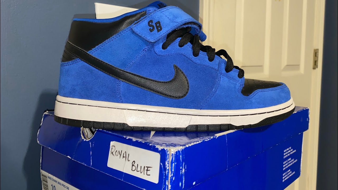 Nike SB Dunk J Pack Mid Royal Blue And On Feet