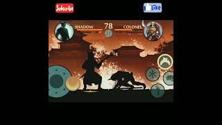 (Only 1 attack playing )06 Boss Episode 04# COLONEL vs shadow Gameplay in shadow fight 2 😳