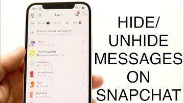 How To Hide/Unhide Messages On Snapchat! (2024)