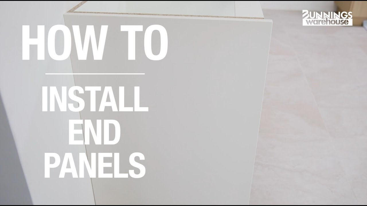 How To Install End Panels - Bunnings Warehouse - YouTube