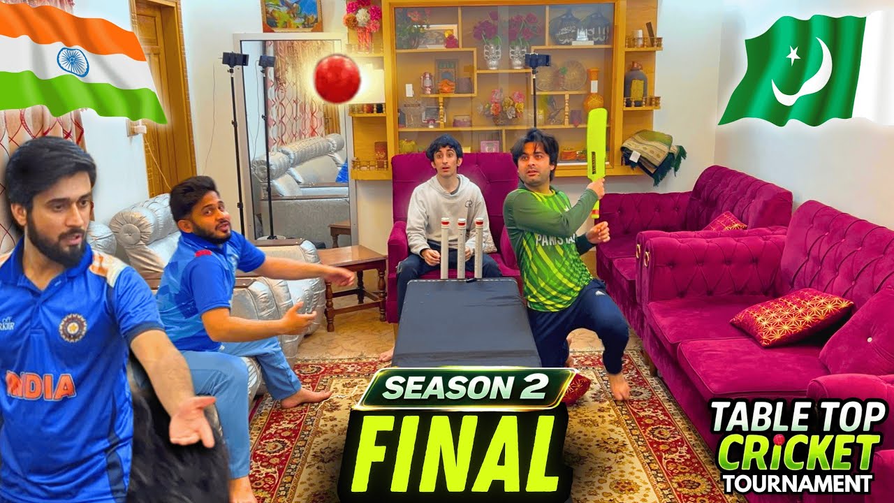 Pak Table Last Over Drama! FINAL - IND vs PAK | Table Top Cricket Tournament ...