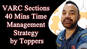 VARC Sections 40 Mins Time Management Strategy by Toppers