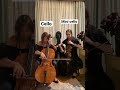 Paint it black from wednesday on the cello and mini cello