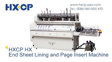 HXCP HX End Sheet Lining and Page Insert Machine