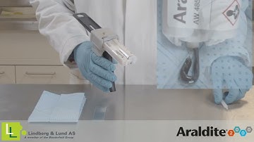 Using an Araldite adheives cartridge and static mixer