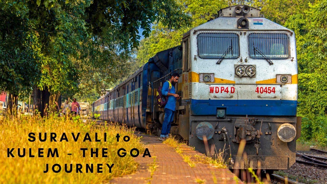 GOA train JOURNEY from SURAVALI to KULEM | Rajdhani passenger | Bullet ...