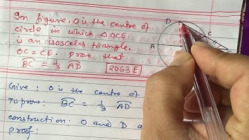 Circle, Geometry ll SEE Question 2063 E ll IR Simkhada