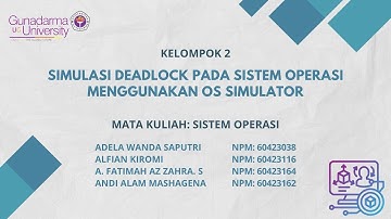 Simulasi Deadlock Pada Sistem Operasi menggunakan OS Simulator