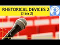 rhetorical devices 2 (J bis Z) - Englisch rhetorische Stilmittel - Definition, Beispiel &amp; Wirkung