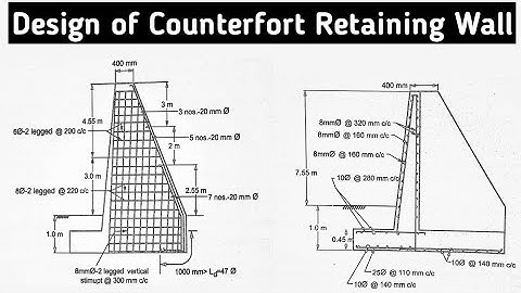 Design of counterfort retaining wall #Part-4