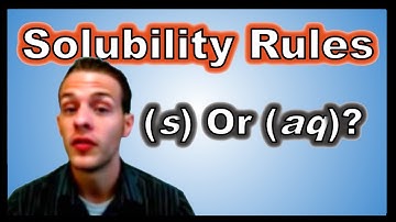 Solubility Rules