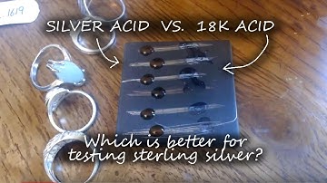 18K vs SILVER acid testing -- which is better for testing jewelry? (live recording)