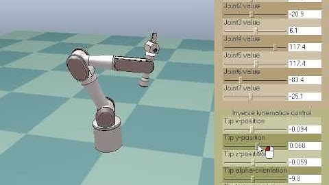 Robot Simulator: Custom User Interface Demo in V-REP