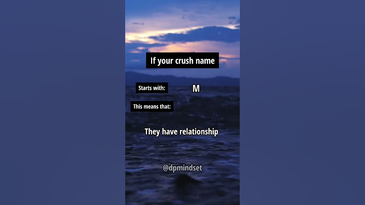 If your crush name starts with... this means that.. #shorts